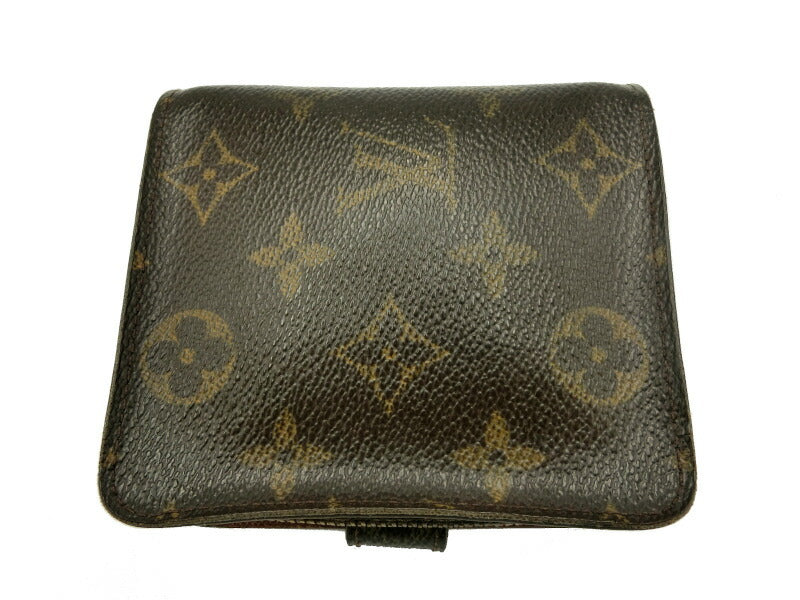 LOUISVUITTON モノグラム コンパクトジップ 中古  ルイヴィトン LV ブランド ２つ折り財布