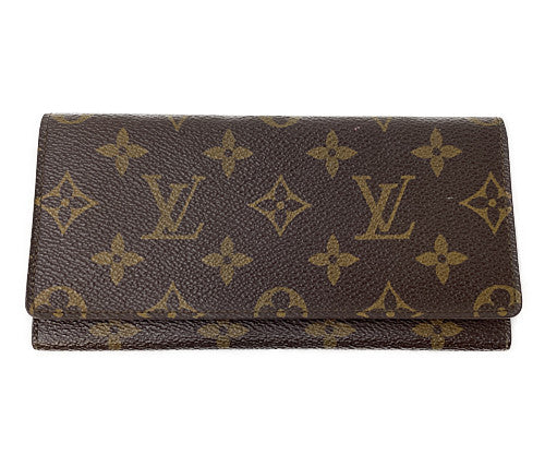 LOUIS VUITTON ルイヴィトン モノグラム ポルト 円 M61820 中古  MI8910 長札入れ ウォレット ブランド ユニセックス メンズ