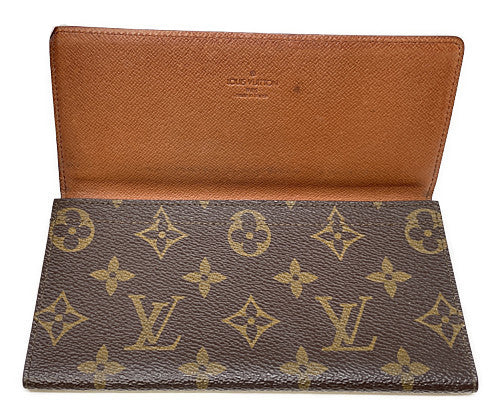 LOUIS VUITTON ルイヴィトン モノグラム ポルト 円 M61820 中古  MI8910 長札入れ ウォレット ブランド ユニセックス メンズ