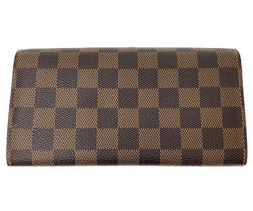 LOUIS VUITTON ルイヴィトン ダミエ ポルトフォイユ サラ M61734 中古  CA3017 二つ折り長財布 ウォレット ブラウン 茶 ブランド