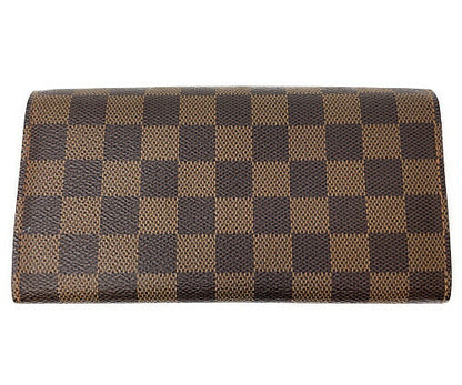 LOUIS VUITTON ルイヴィトン ダミエ ポルトフォイユ サラ M61734 中古  CA3017 二つ折り長財布 ウォレット ブラウン 茶 ブランド