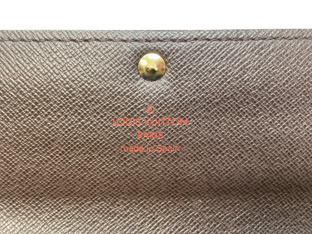 LOUIS VUITTON ルイヴィトン ダミエ ポルトフォイユ サラ M61734 中古  CA3017 二つ折り長財布 ウォレット ブラウン 茶 ブランド