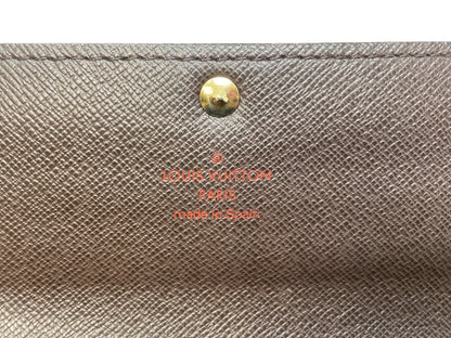 LOUIS VUITTON ルイヴィトン ダミエ ポルトフォイユ サラ M61734 中古  CA3017 二つ折り長財布 ウォレット ブラウン 茶 ブランド