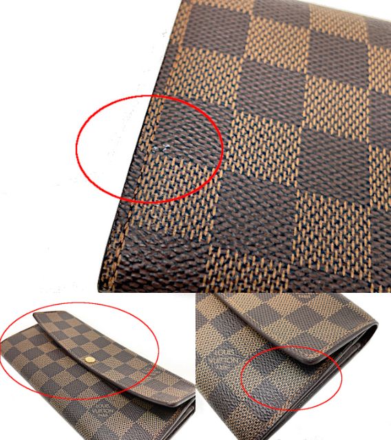 LOUIS VUITTON ルイヴィトン ダミエ ポルトフォイユ サラ M61734 中古  CA3017 二つ折り長財布 ウォレット ブラウン 茶 ブランド