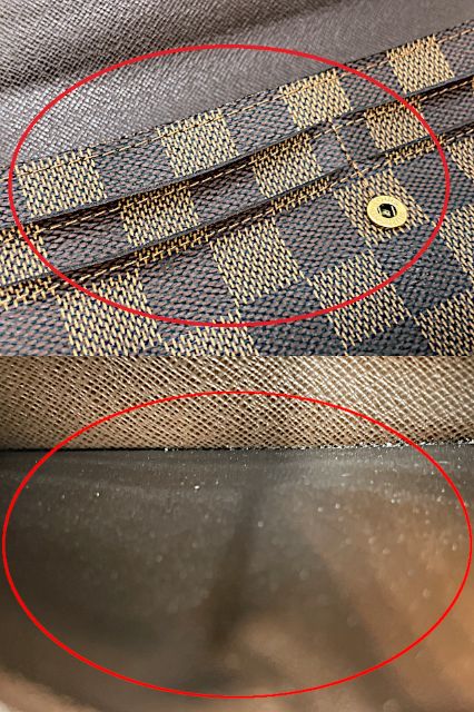 LOUIS VUITTON ルイヴィトン ダミエ ポルトフォイユ サラ M61734 中古  CA3017 二つ折り長財布 ウォレット ブラウン 茶 ブランド