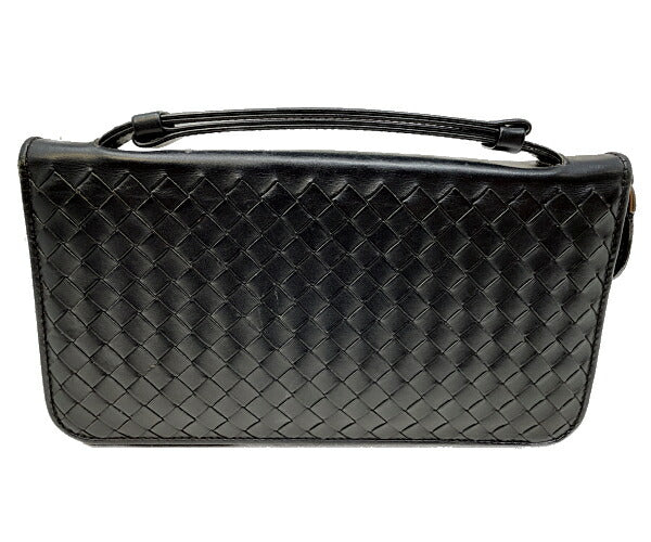 BOTTEGA VENETA ボッテガヴェネタ イントレチャート オーガナイザー 中古  169730 V4651 1000 財布 ウォレット ブラック 黒 メンズ