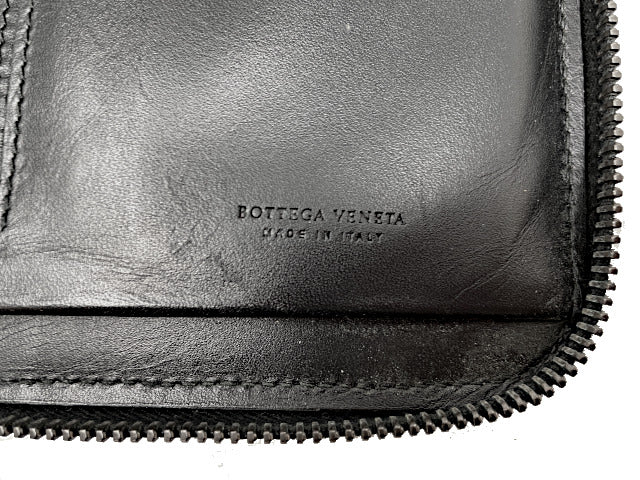 BOTTEGA VENETA ボッテガヴェネタ イントレチャート オーガナイザー 中古  169730 V4651 1000 財布 ウォレット ブラック 黒 メンズ