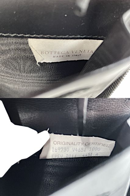 BOTTEGA VENETA ボッテガヴェネタ イントレチャート オーガナイザー 中古  169730 V4651 1000 財布 ウォレット ブラック 黒 メンズ