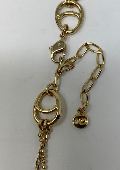 SWAROVSKI 色石 BORN ネックレス 中古  スワロフスキー アクセサリー ジュエリー カラーストーン 2連