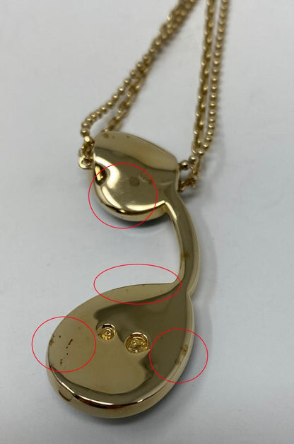 SWAROVSKI 色石 BORN ネックレス 中古  スワロフスキー アクセサリー ジュエリー カラーストーン 2連