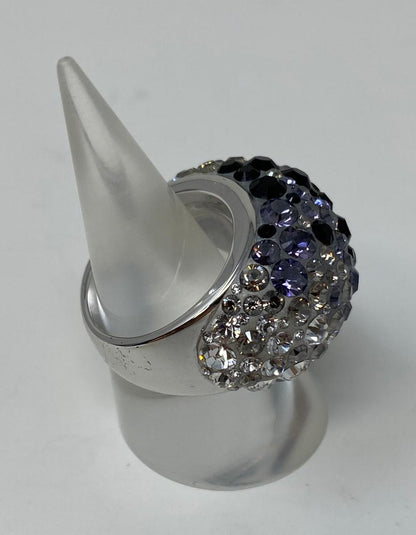 SWAROVSKI 色石 リング 17号 中古  スワロフスキー カラーストーン 指輪 ジュエリー アクセサリー