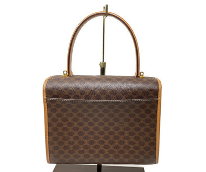 CELINE セリーヌ マカダム ハンドバッグ 中古  ブラウン 茶 レディース ミニ 小さめ ブランド 鞄