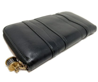 BVLGARI ブルガリ ビーゼロワン ラウンドファスナー 長財布 中古  レザー ブラック 黒 メンズ ウォレット ブランド おしゃれ