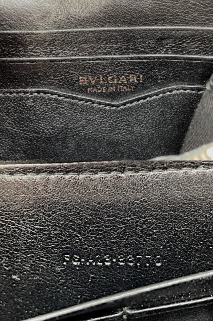 BVLGARI ブルガリ ビーゼロワン ラウンドファスナー 長財布 中古  レザー ブラック 黒 メンズ ウォレット ブランド おしゃれ