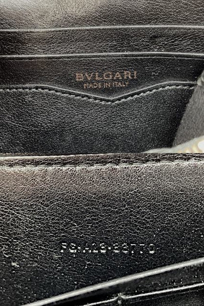 BVLGARI ブルガリ ビーゼロワン ラウンドファスナー 長財布 中古  レザー ブラック 黒 メンズ ウォレット ブランド おしゃれ