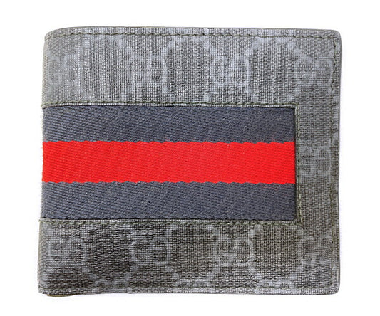 GUCCI グッチ GGプラス 二つ折り財布 中古  408826 534563 ブラック 黒 メンズ ウォレット ブランド