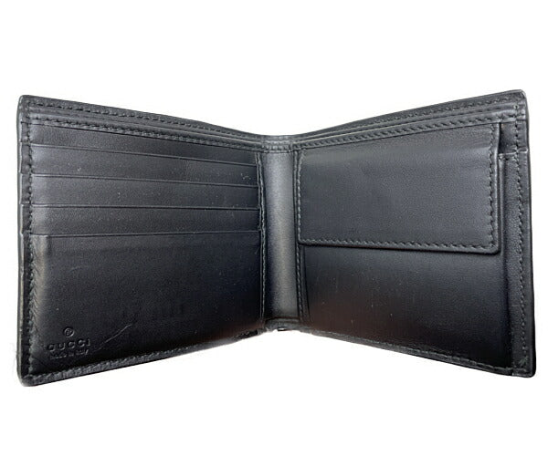 GUCCI グッチ GGプラス 二つ折り財布 中古  408826 534563 ブラック 黒 メンズ ウォレット ブランド