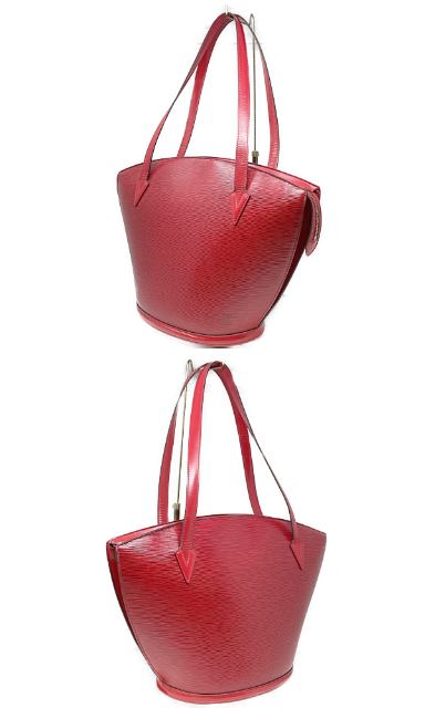 LOUIS VUITTON ルイヴィトン エピ サンジャック ショッピング M52267 中古  A20974 トートバッグ レッド カスティリアンレッド 鞄