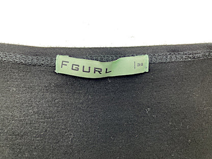FOXEY　フォクシー フリル ワンピース 38 中古  ブラック 黒 レディース ブランド 半袖 コンサバティブ
