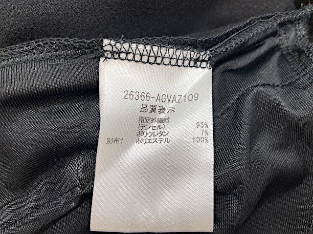 FOXEY　フォクシー フリル ワンピース 38 中古  ブラック 黒 レディース ブランド 半袖 コンサバティブ