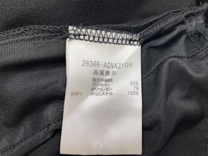 FOXEY　フォクシー フリル ワンピース 38 中古  ブラック 黒 レディース ブランド 半袖 コンサバティブ