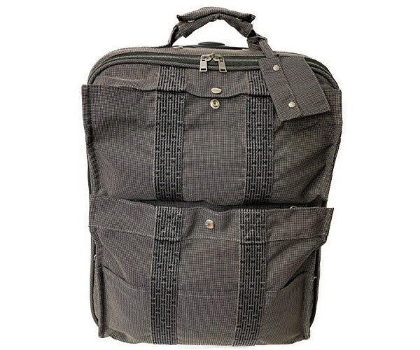 HERMES エルメス エールライン キャリーバッグ 中古  PP-B グレー スーツケース ブランド キャンバス トラベル 旅行用