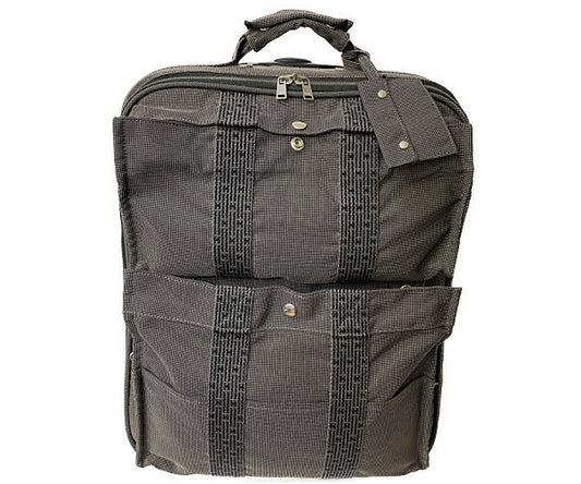 HERMES エルメス エールライン キャリーバッグ 中古  PP-B グレー スーツケース ブランド キャンバス トラベル 旅行用