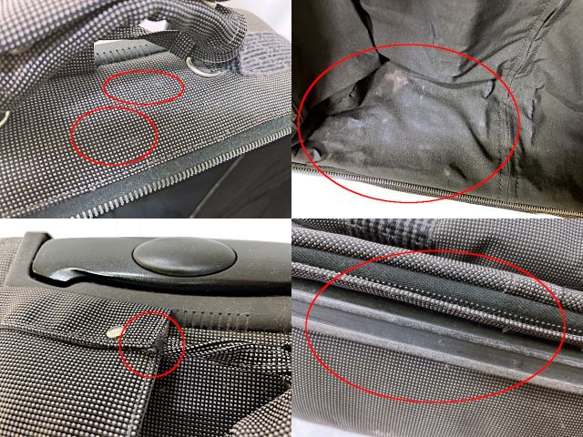 HERMES エルメス エールライン キャリーバッグ 中古  PP-B グレー スーツケース ブランド キャンバス トラベル 旅行用