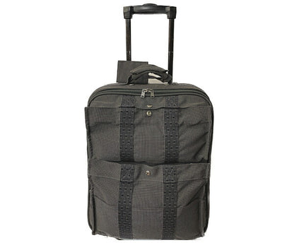 HERMES エルメス エールライン キャリーバッグ 中古  PP-B グレー スーツケース ブランド キャンバス トラベル 旅行用