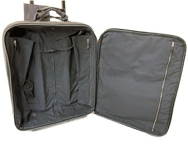 HERMES エルメス エールライン キャリーバッグ 中古  PP-B グレー スーツケース ブランド キャンバス トラベル 旅行用