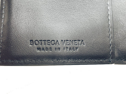 BOTTEGA VENETA ボッテガヴェネタ イントレチャート カードケース 中古  P01469934M 名刺入れ ブラック 黒 編み込み メンズ ブランド