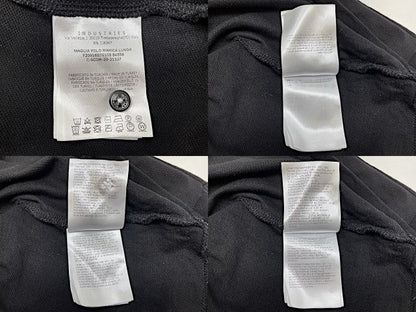 MONCLER モンクレール コットン 長袖 ポロシャツ Mサイズ 中古  ブラック 黒 メンズ ブランド カジュアル おしゃれ