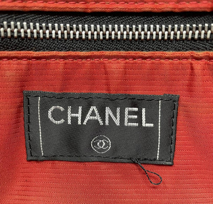 CHANEL 旧 トラベルライン トート バッグ MM 中古  シャネル 鞄 ハンド ブランド おしゃれ ナイロン 通勤 A4