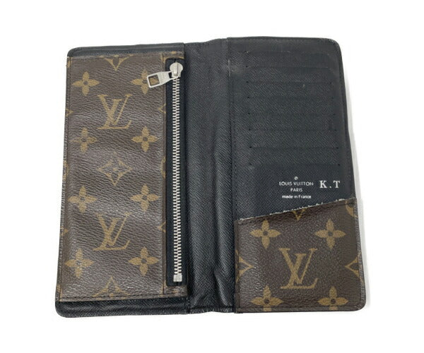 LOUIS VUITTON モノグラム マカサー ポルトフォイユタノン 中古  ルイヴィトン M93800 2つ折り 長財布 ブランド おしゃれ 小銭入