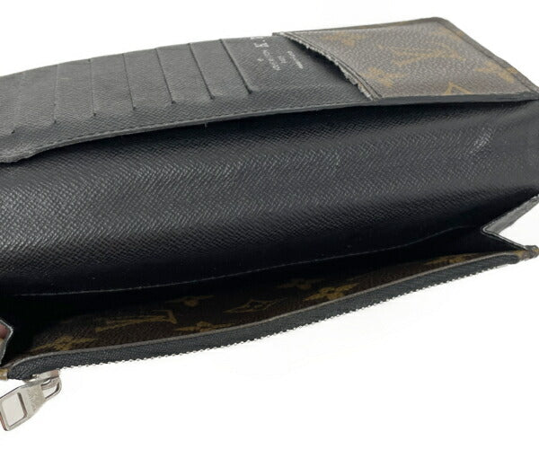 LOUIS VUITTON モノグラム マカサー ポルトフォイユタノン 中古  ルイヴィトン M93800 2つ折り 長財布 ブランド おしゃれ 小銭入
