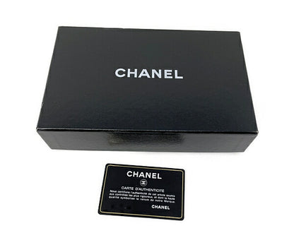 CHANEL マトラッセ カンボンライン 二つ折り 長財布 中古  シャネル A31509 ココマーク レザー 本革 ブランド おしゃれ