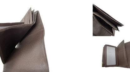 ルイヴィトン ダミエ ポルトフォイユ アレクサンドラ ３つ折り 財布 中古  LOUIS VUITTON ブランド コンパクト 小さめ ミニ おしゃれ