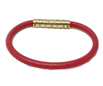 LOUIS VUITTON ルイヴィトン ブラスレ LV コンフィデンシャル 中古  レッド 赤 ブレスレット レディース ブランド アクセサリー