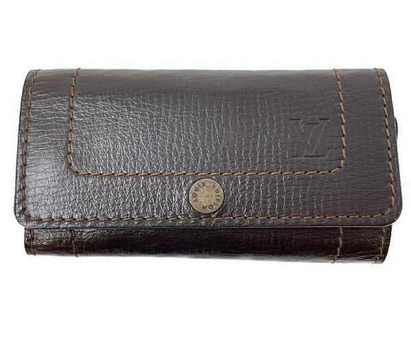 LOUIS VUITTON ルイヴィトン ユタ ミュルティクレ6 M95539 中古  CT0079 6連 キーケース ブラウン 茶 メンズ