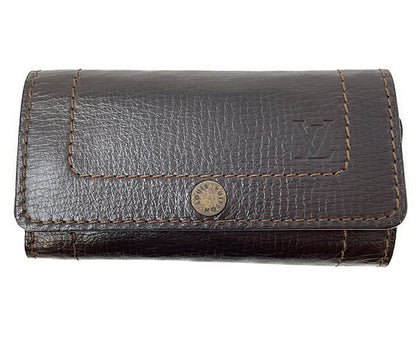 LOUIS VUITTON ルイヴィトン ユタ ミュルティクレ6 M95539 中古  CT0079 6連 キーケース ブラウン 茶 メンズ