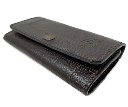 LOUIS VUITTON ルイヴィトン ユタ ミュルティクレ6 M95539 中古  CT0079 6連 キーケース ブラウン 茶 メンズ