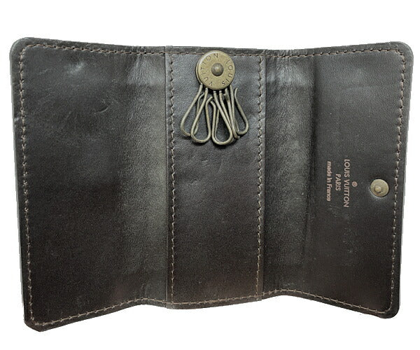 LOUIS VUITTON ルイヴィトン ユタ ミュルティクレ6 M95539 中古  CT0079 6連 キーケース ブラウン 茶 メンズ