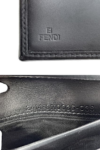 FENDI フェンディ ズッキーノ Wホック財布 中古  2414ｰ8M0035ｰ038 ウォレット ブランド ブラウン レディース