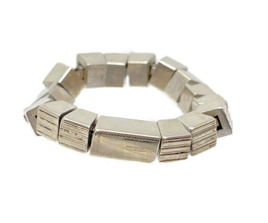 GUCCI グッチ シルバー925 ブロック リング 15号 中古  ☆1897AR アクセサリー ジュエリー 指輪 メンズ 銀 ブランド
