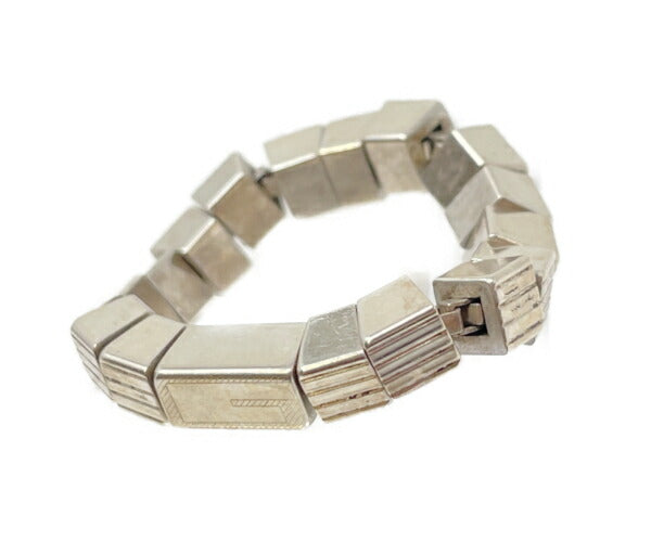 GUCCI グッチ シルバー925 ブロック リング 15号 中古  ☆1897AR アクセサリー ジュエリー 指輪 メンズ 銀 ブランド