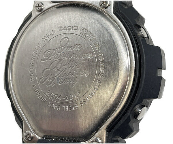 CASIO カシオ G-SHOCK 9mm Parabellum Bullet 9周年モデル クォーツ 腕時計 DW-6900FS 中古  デジタル キューミリ・パラベラム・バレット バンド コラボ