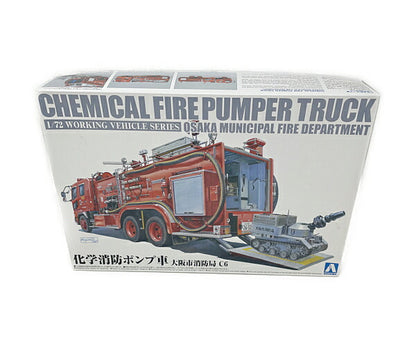 未使用品 化学消防ポンプ車 大阪市消防局 C6 プラモデル 中古 AOSIMA アオシマ ホビー 乗り物 消防車 特殊車両