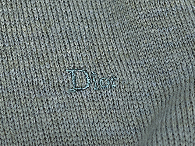 Christian Dior MONSIEUR クリスチャンディオール ムッシュ ウール ニット セーター Lサイズ 中古  メンズ グリーン 毛 ブランド おしゃれ 冬物