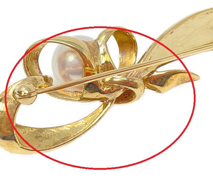 K18 パール 8.8mm ブローチ 中古  アクセサリー ジュエリー レディース 真珠 18金 ゴールド