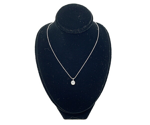 Pt900 Pt850 1P ダイヤ 0.318ct ネックレス 中古  アクセサリー ジュエリー レディース プラチナ ダイヤモンド